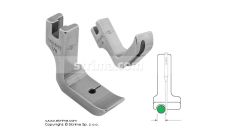 Pätka na všívanie kedru pre šijacie stroje, ľavá 3.2mm P69L1/8 [36069L 1/8]